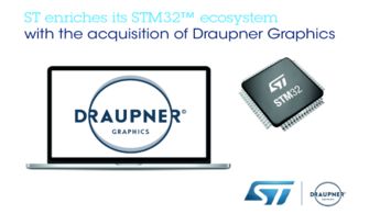 意法半導(dǎo)體收購(gòu)Draupner Graphics 強(qiáng)化人工智能基礎(chǔ)軟件與圖形用戶界面開發(fā)能力